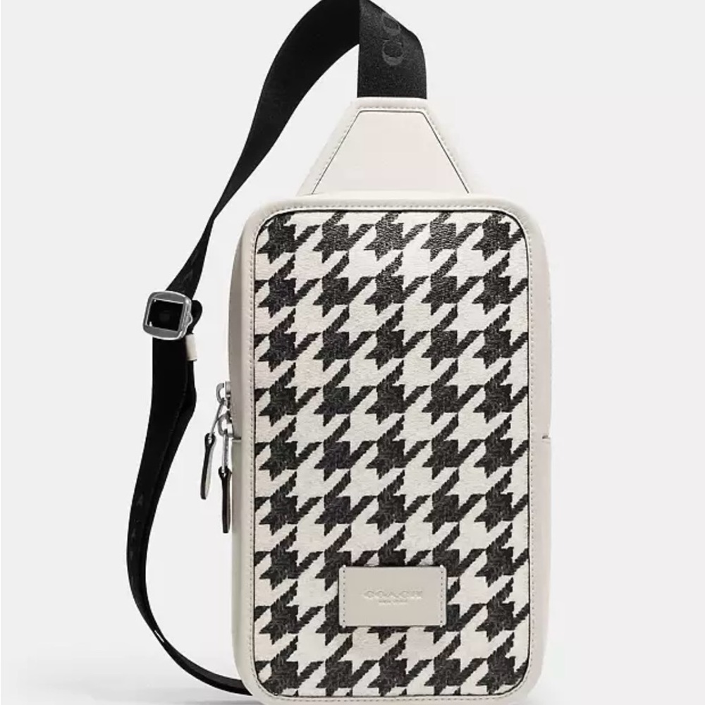 NEW IN PACKAGING- COACH Sullivan Pack With Houndstooth Print